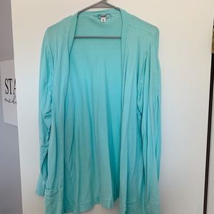 Blue boyfriend cardigan